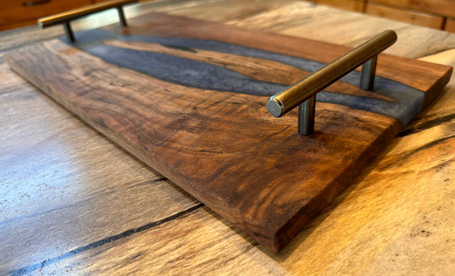 Walnut and Smoky outlet Epoxy Charcuterie Serving Board